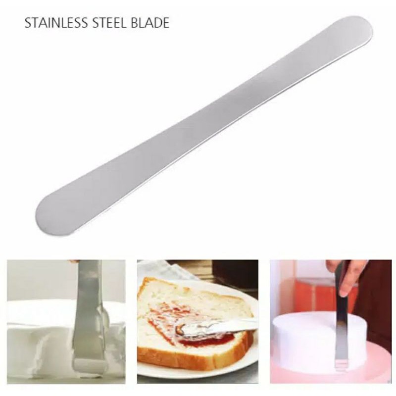 Spatula cake stainless / pisau chiffon