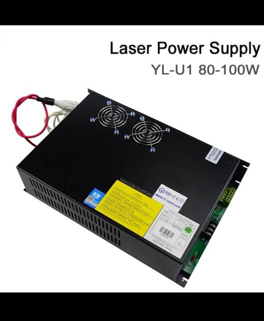 100W Yongli YL-U1 Power Supply for 80W 100W CO2 Laser Tube