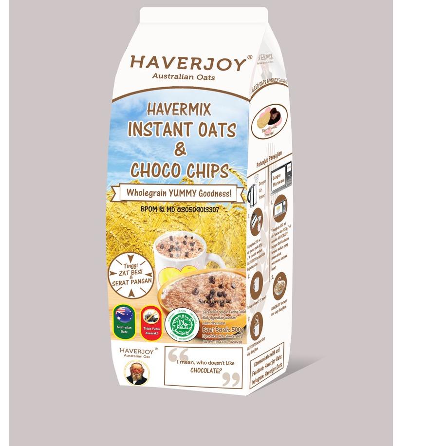 

∞ Havermix Instant Oats & Choco Chips 500 g ㊐
