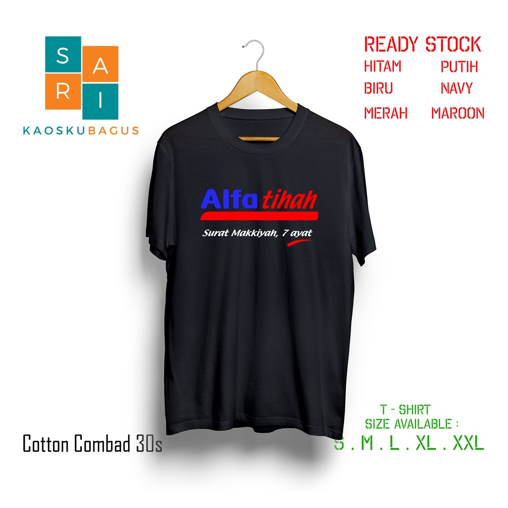 Baju Kaos PLESETAN Logo ALFATIHAH - Kaos Distro Lucu Keren