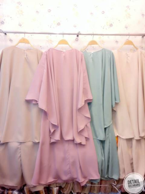 SALE ABAYA GAMIS POLOS TWISCONE