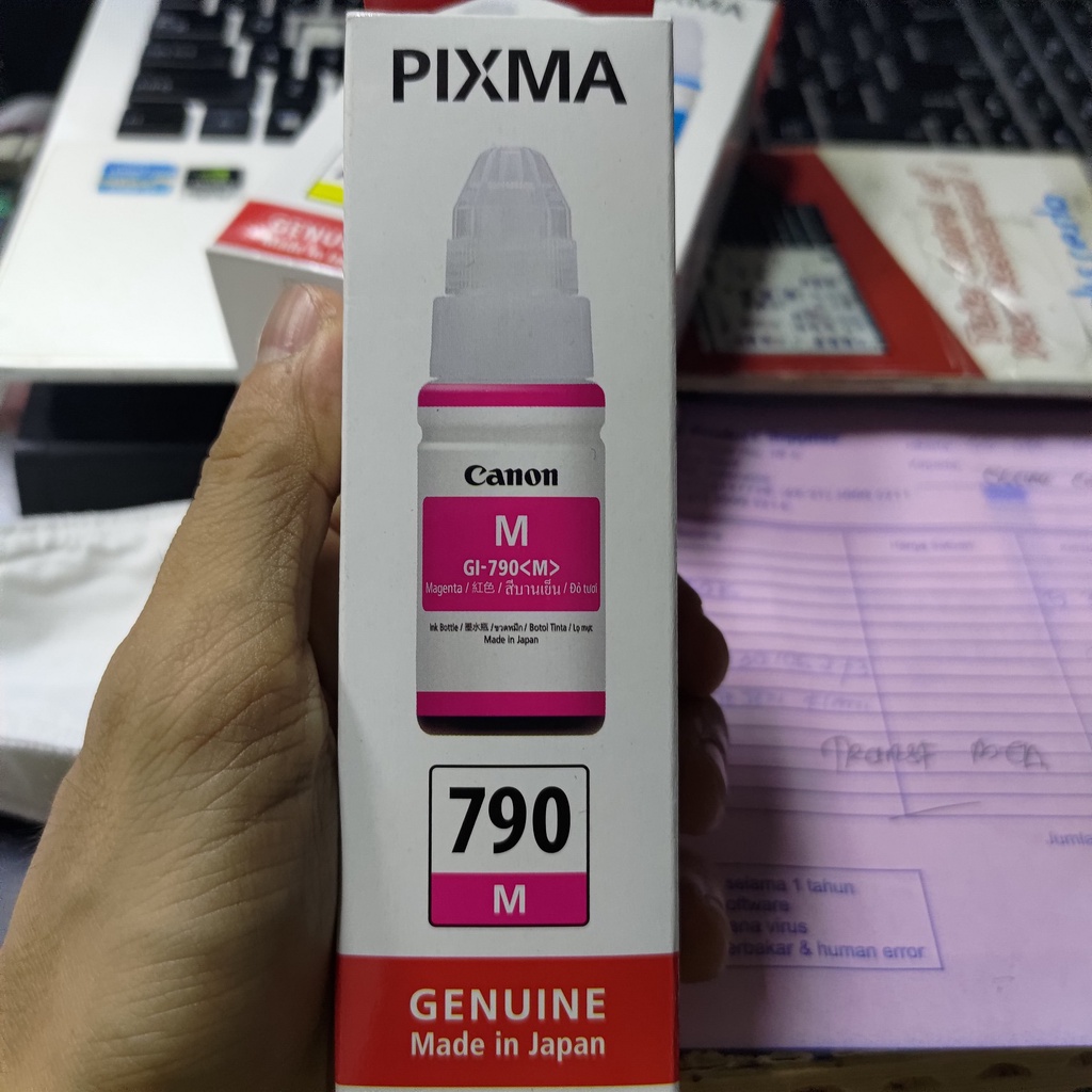 Canon Pixma 790 Cyan Magenta Yellow Black Original Resmi Paket