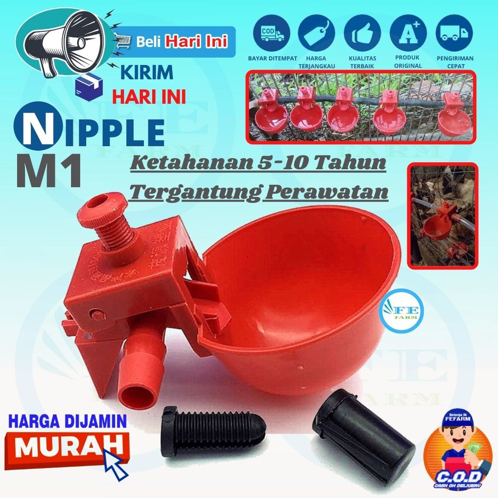 Nipple nepel nipel nippel mangkok Ayam Puyuh Merpati M1