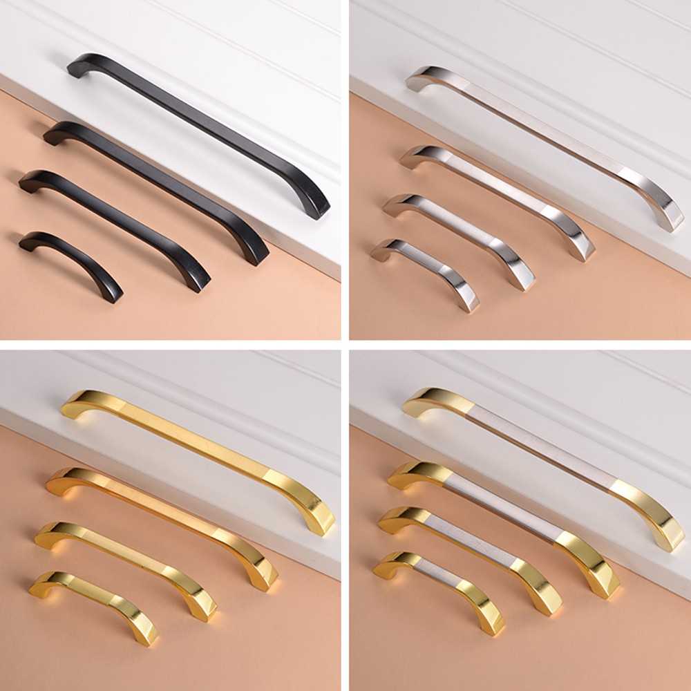 SUYOU Home Decor Door Handle Luxury Drawer Handles Door Knob Zinc Alloy Cabinet Kitchen Cupboard Furniture Hardware Modern Wardrobe