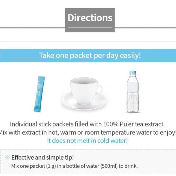 Atomy Pu Er Tea Slimming Tea Shopee Indonesia