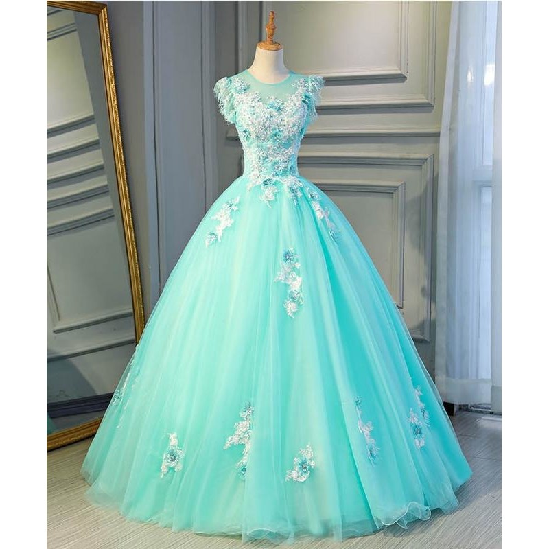 Gaun Pengantin 0180118 Hijau Tosca Wedding Gown Wedding Dress