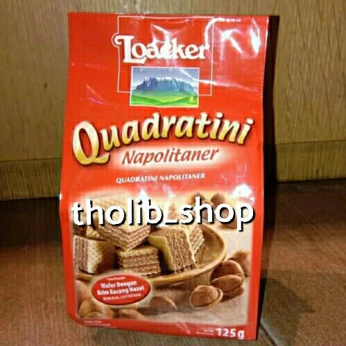 

wafer loacker quadratini napolitaner 125gr