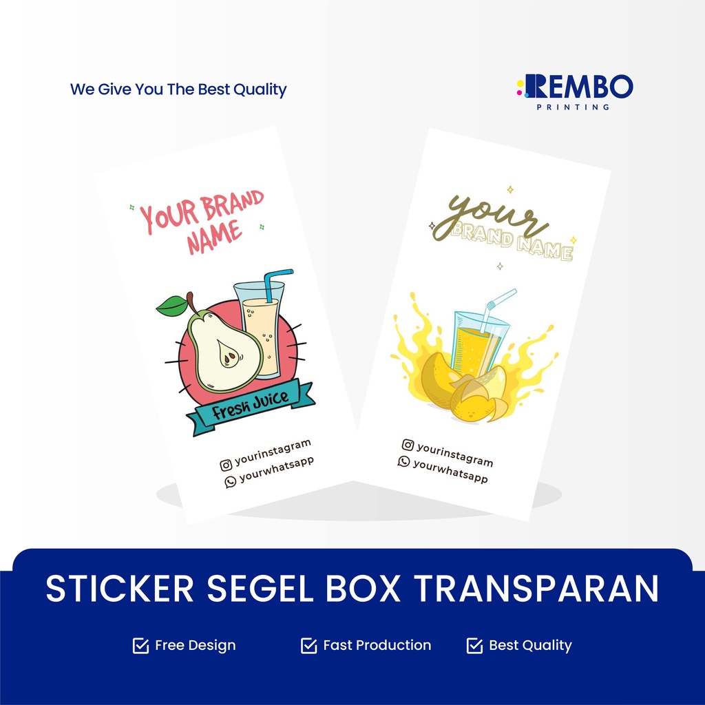 CETAK STICKER SEGEL BOX TRANSPARAN