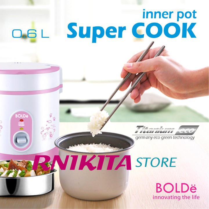 BOLDe INNER POT SUPER COOK BOLDe 0.6 L- Anti Lengket Mudah Dibersihkan