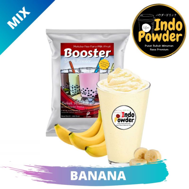 

bubuk Minuman kekinian Varian Rasa Banana berat 1kg