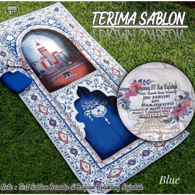 sAJADAH SATEN TRAVELING POUCH + SABLON 50 PCS