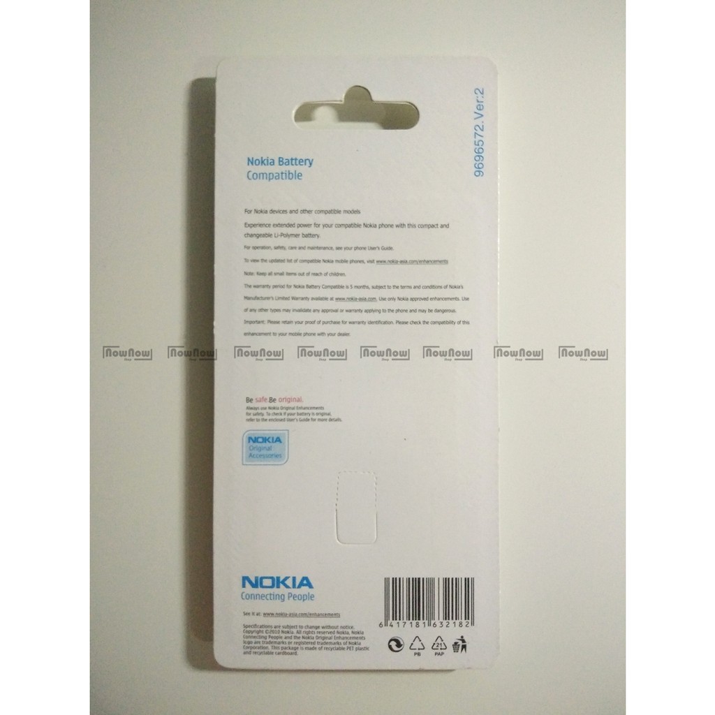 Baterai Nokia 7510 Supernova BL-5BT BL5BT Original ORI OEM Batre Battery Batu Batrai