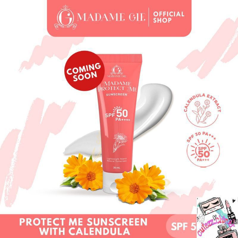 ☃️Cutezz_Ching1☃️Madame Gie Protect Me Sunscreen SPF30 PA+++|Tinted Sunscreen SPF50 PA+++|Madame Gie Madame Protect Me Sunscreen SPF 50 PA+++