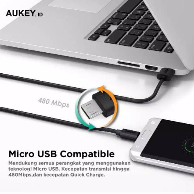 Aukey Cable Micro USB - Kabel 6pcs