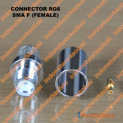 KONEKTOR CONNECTOR RG6 SMA F (FEMALE)