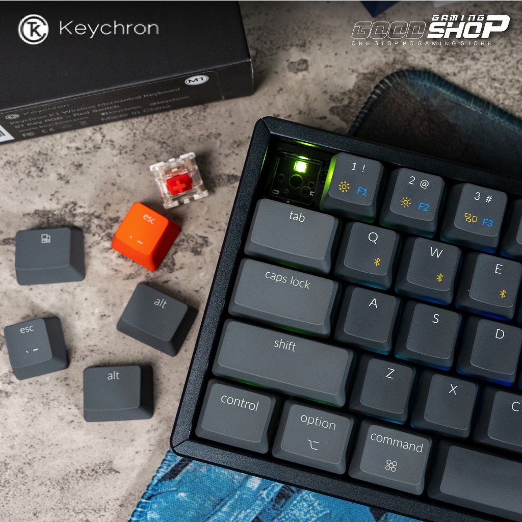 Keychron K12 Hot-swappable Optical Switch RGB Backlight Aluminum