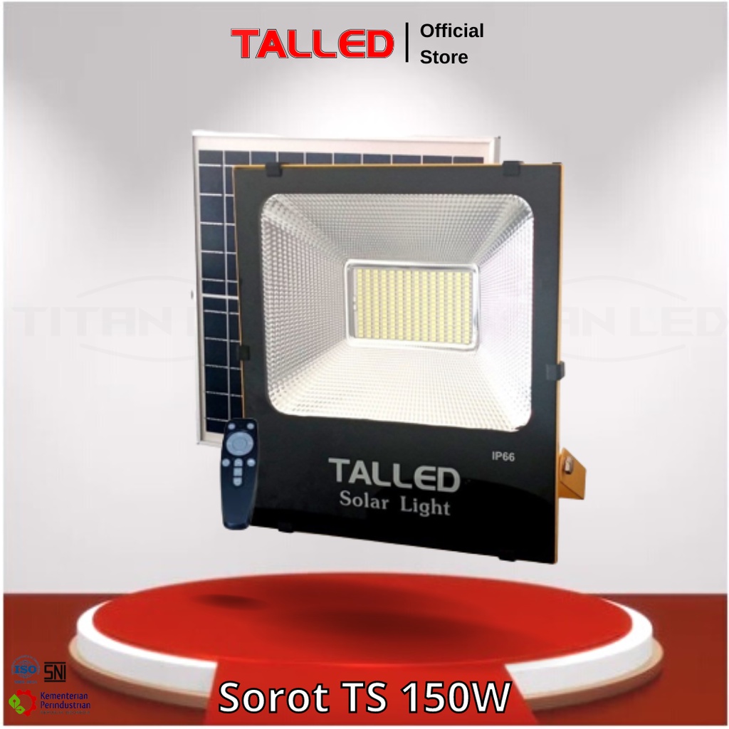 LAMPU SOROT LED SOLAR PANEL 150W TALLED TENAGA SURYA