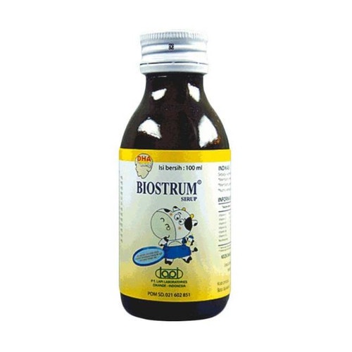 BIOSTRUM SYRUP 100 ML - Multivitamin Suplemen Daya Tahan Tubuh dan Nutrisi Otak