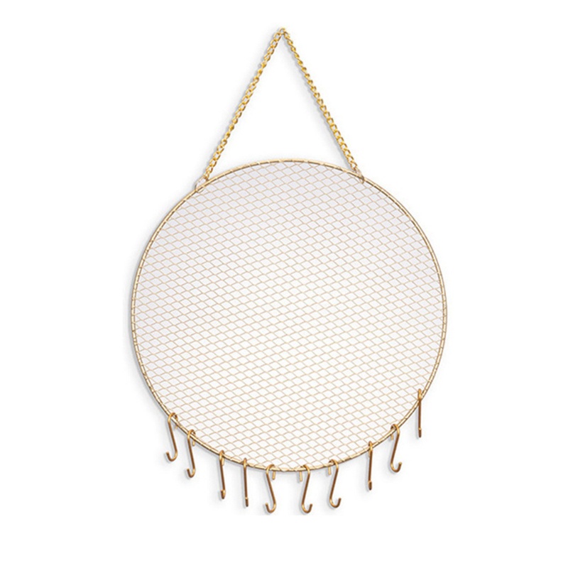 SIY  Round Grid Shape Earring Holder Wall Hanging Exquisite Jewelry Display Stand DIY