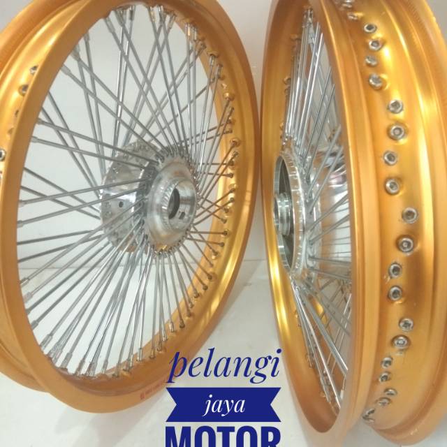 Sepaket Velg Jari Seribu Paket Velg Tromol Jari Plus Rakitan Motor Supra X125 - Karisma - Revo