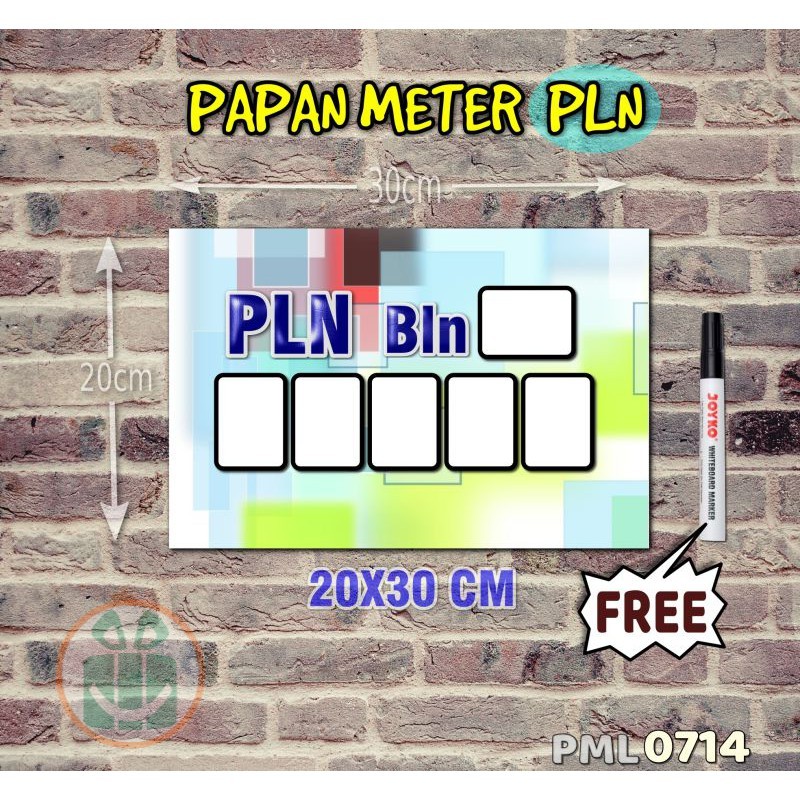 

SBC Papan Meter Listrik PLN PAM motif Unik - Pastel 14