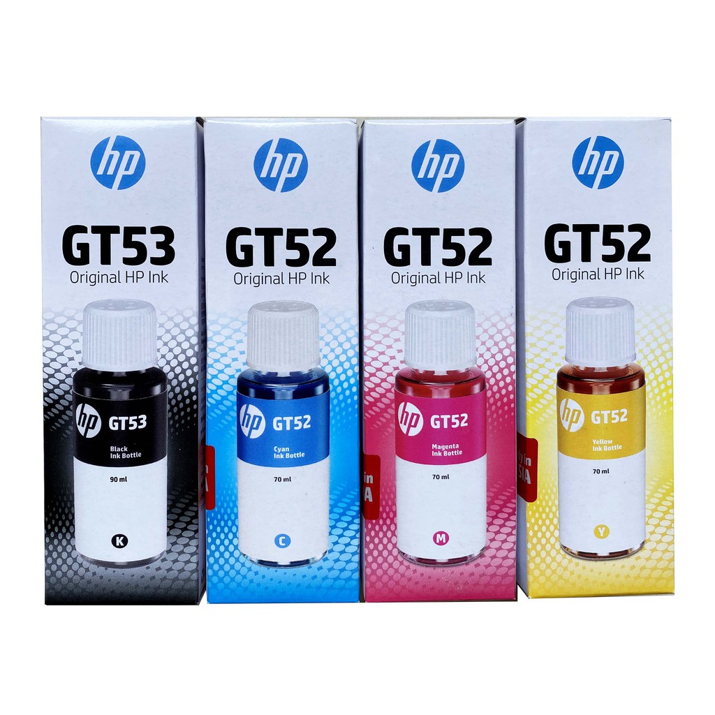 Tinta HP Original GT 53 Black ∫ GT 52 Colour Ori GT53 GT52 M0H57AA M0H54AA M0H55AA M0H56AA New