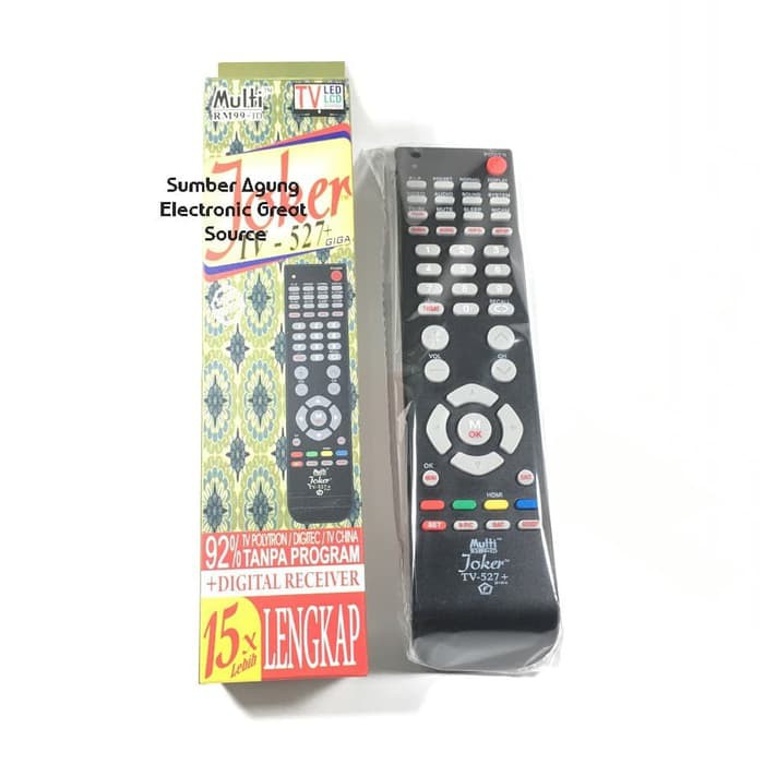 Remot TV Universal Joker TV527 527 92% Tanpa Program Lengkap Ecer Grosir