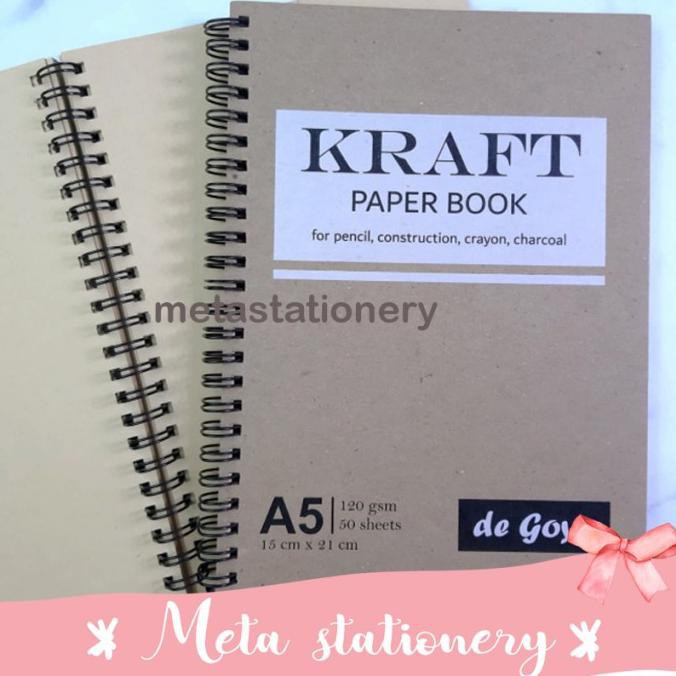 

Berkualitas Kraft Paper Book Spiral A5 De Goya ( 50 Lembar ) Bergaransi