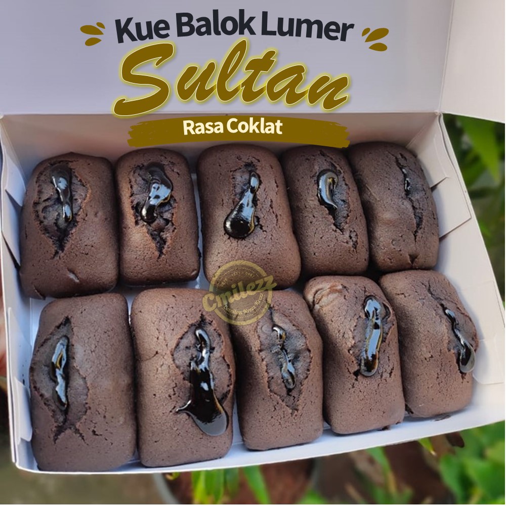 Kue Balok Lumer SULTAN ORIGINAL Coklat Jepang Premium Quality Isi 10