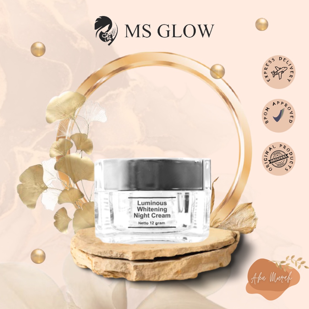 ✨ AKU MURAH ✨ MS glow Luminous night cream 12gr BPOM