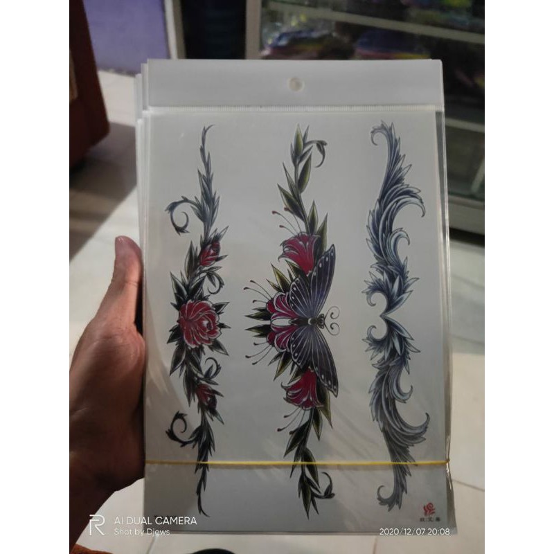 Bisa COD Tato Temporary Tato code TBS ukuran besar