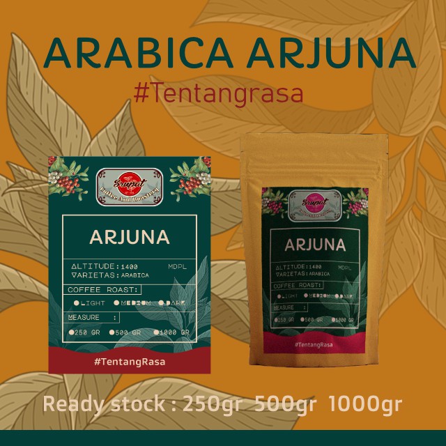 

KOPI ARABIKA ARJUNA TERSEDIA KEMASAN 250-1000GR