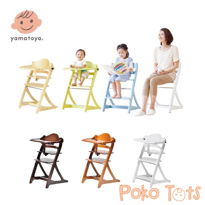 Kursi Kayu - Yamatoya Sukusuku Plus Table Kursi Makan Anak Kayu Baby High Chair