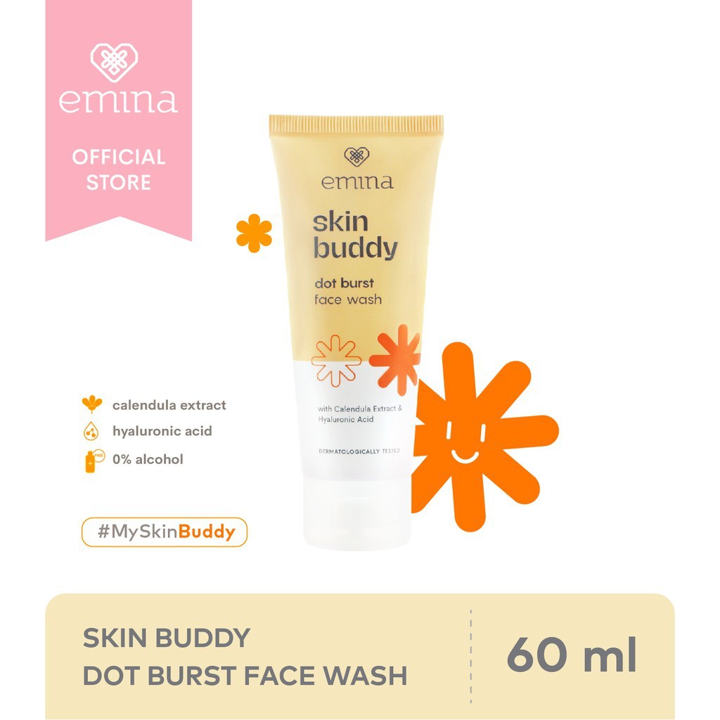 EMINA Skin Buddy Face Wash | Facial Wash Sabun Cuci Muka Micellar Water |Makeup Remover by AILIN