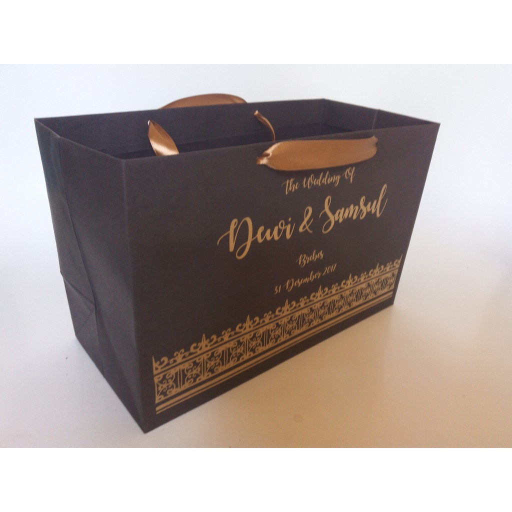 

paperbag hitam uk 24*24*22