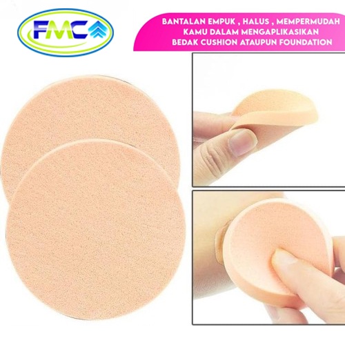 Spons Bedak Padat Sponge Make Up Bedak Basah Spon Makeup Foundation Lembut Kotak Bulat Premium