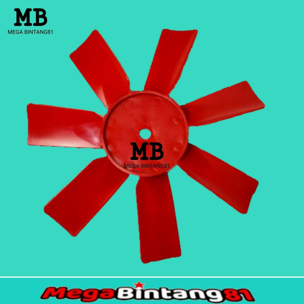 Kipas perontok padi MERAH kipas grandong perontok padi kipas radiator mobil