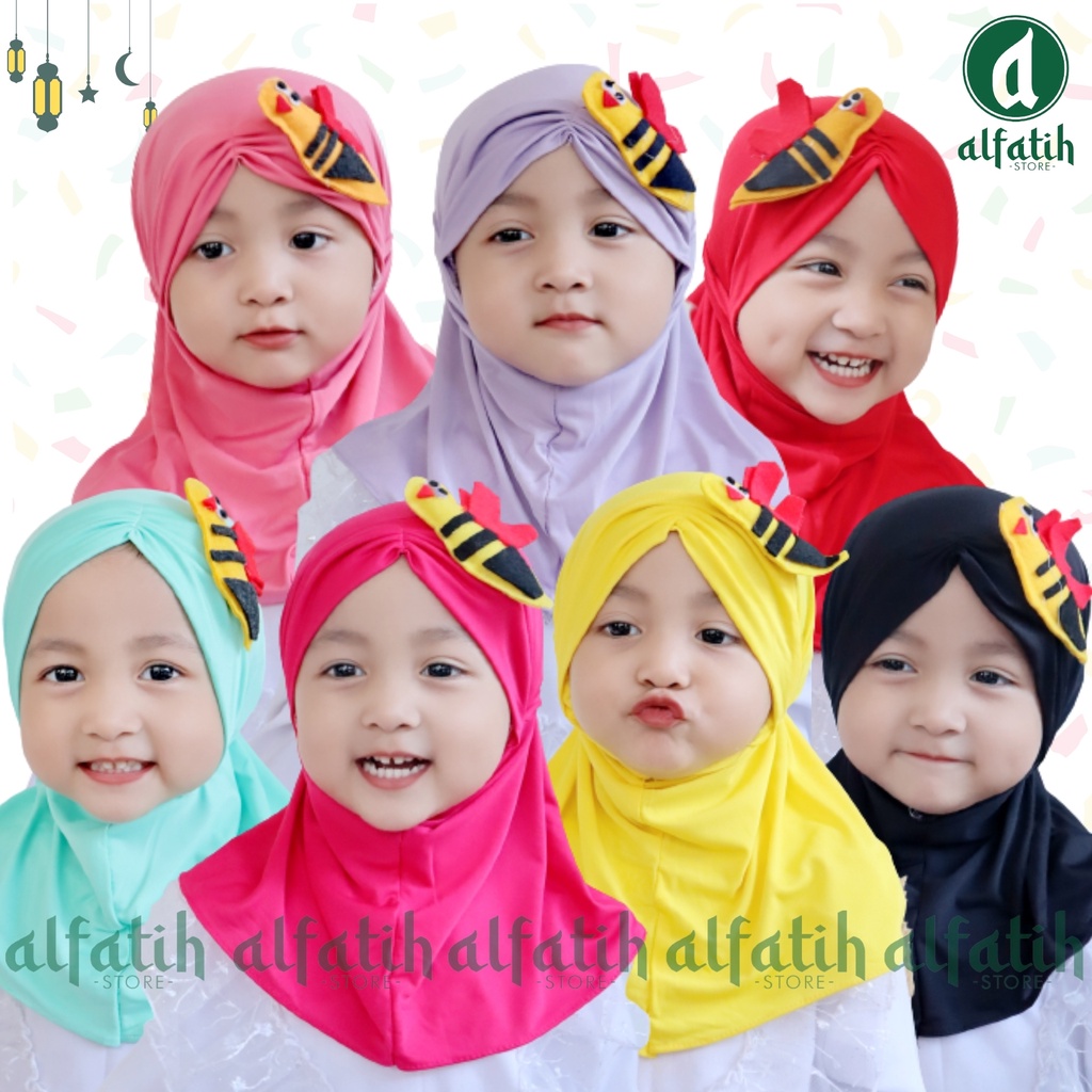 ALFATIH STORE / JILBAB ANAK SYIRIA LEBAH / /JILBAB ANAK MURAH / HIJAB ANAK / KERUDUNG ANAK PEREMPUAN HIJAB BAYI COD / KERUDUNG ANAK HIJAB ANAK BAYI PEREMPUAN / HIJAB ANAK / JILBAB ANAK BAYI USIA 2 TAHUN BAHAN JERSEY PREMIUM NYAMAN DI PAKAI