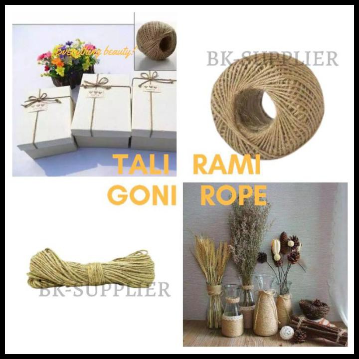 

DISKON Tali Rami Goni 100meter / Tali Goni / Tali Rami / Tali Jute - 2ply 100meter