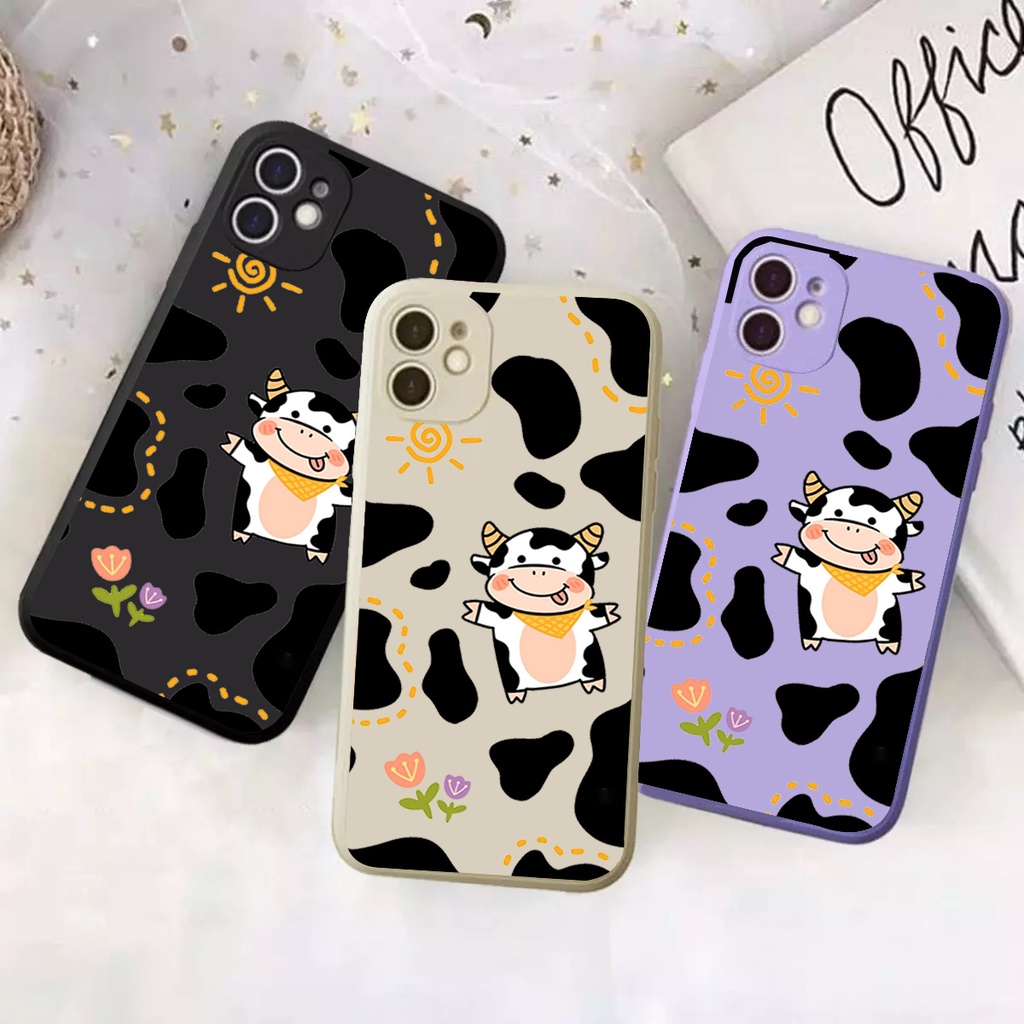 Case Oppo A54/A16/A16k/F5/A79/F5 Youth/A73/A75/F1s/A74-4G/A76/A96/A36 Sapi Lucut| Casing Bergambar |