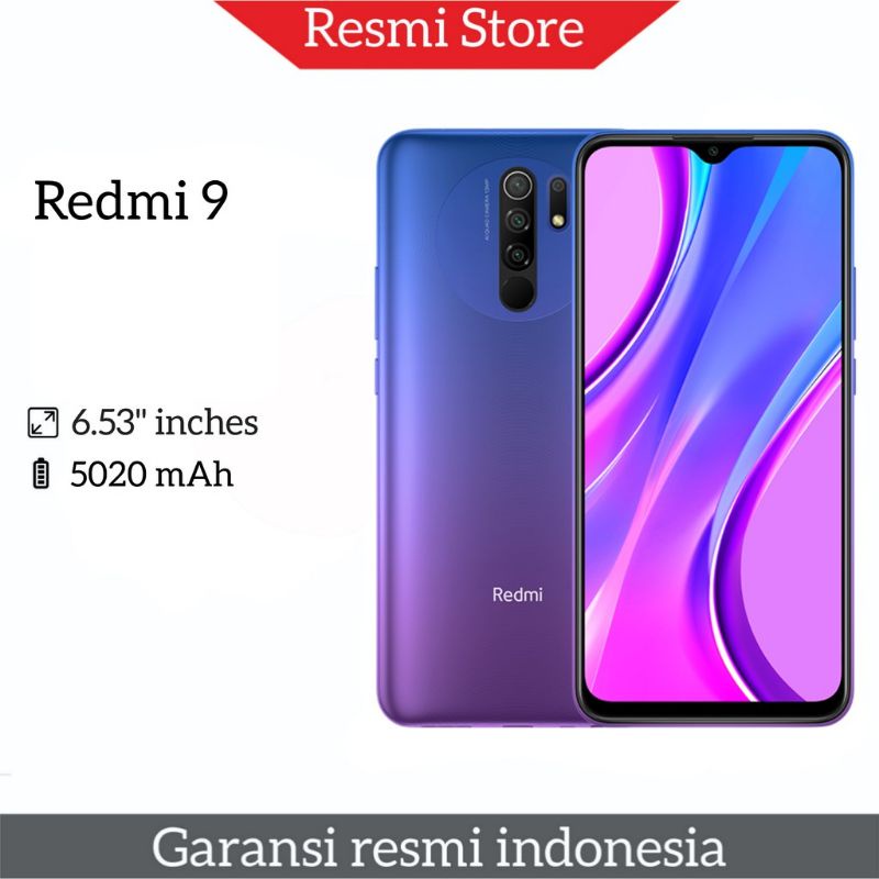 Xiaomi Redmi 9 Ram 4 / 64 GB Garansi Resmi