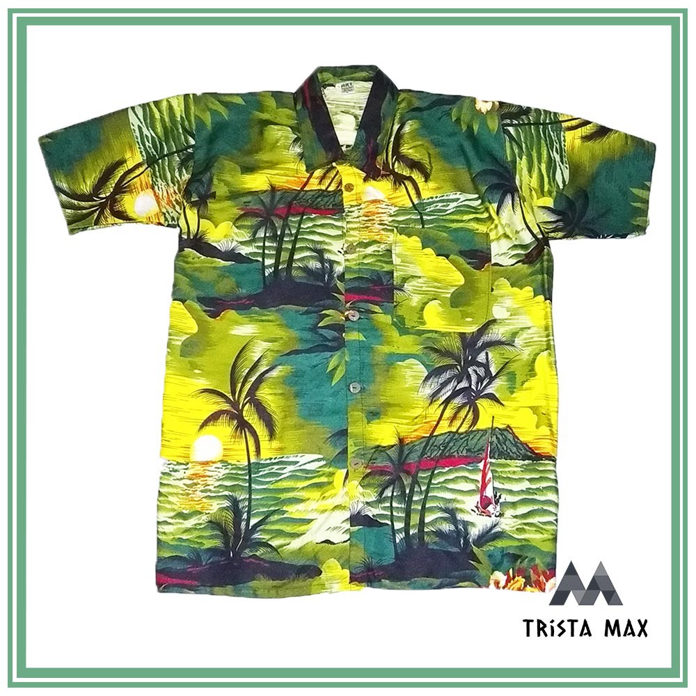 Baju Pantai Casual - Baju Pantai Murah - Hem Pantai Cowok - Kemeja Pantai Bali - Kemeja Pantai Pria
