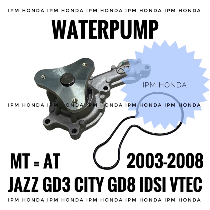 19200 PWA Pompa Air Water pump Waterpump Honda Jazz GD3 City GD8 Idsi Vtec 2003 2004 2005 2006 2007 2008