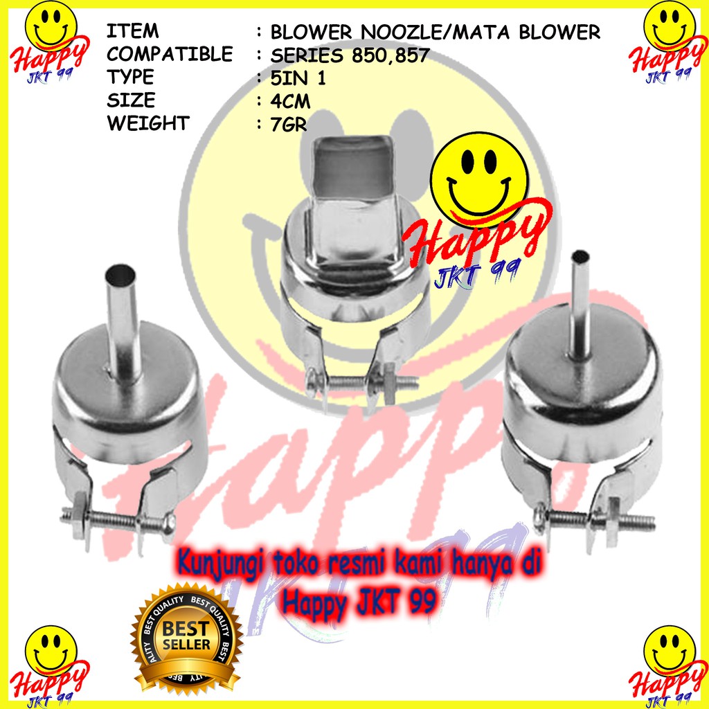 [ HAPPY JKT 99 ] MATA BLOWER NOZZLE NOOZLE YIHUA 857 850 (5  IN 1)