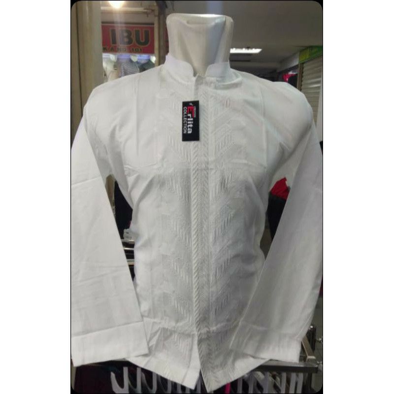 KOKO ERLITA PANJANG PUTIH TULANG/BW POLOS DEWASA COD