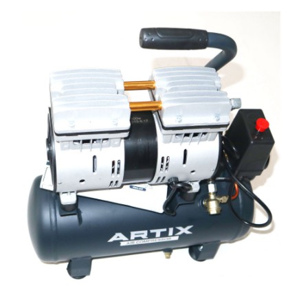 ARTIX Compressor Oiless Silent 0.75 HP 9 L / Kompressor Listrik Angin Udara Tanpa Oli 0.75Pk 9 Liter