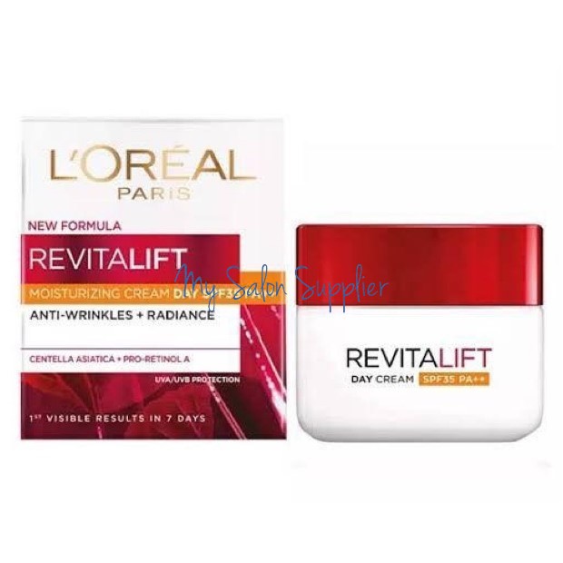 Loreal Revitalift Moisturizing Cream Day Cream SPF35 Anti Wrinkles + Radiance 50ml