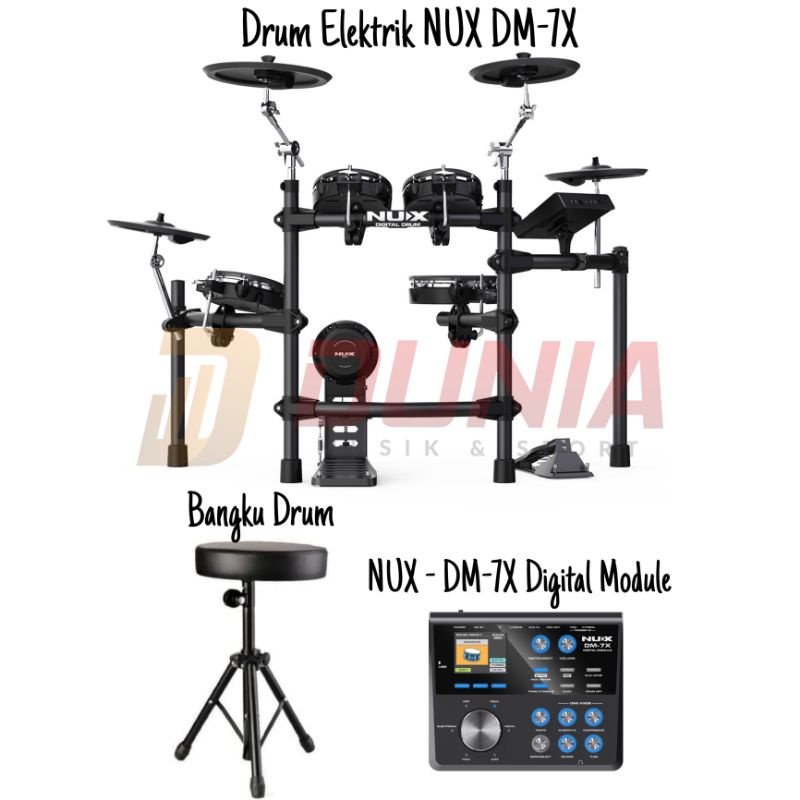 Paket Drum Elektrik NUX DM-7X + Bangku / NUX DM7X / NUX DM 7 X