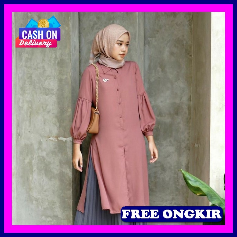 Atasan Remaja Muslm Buju Perempuan Muslim Tunik Cewek Terbaru 2023 Bju Tunik Wanita Murah Atasan Mus