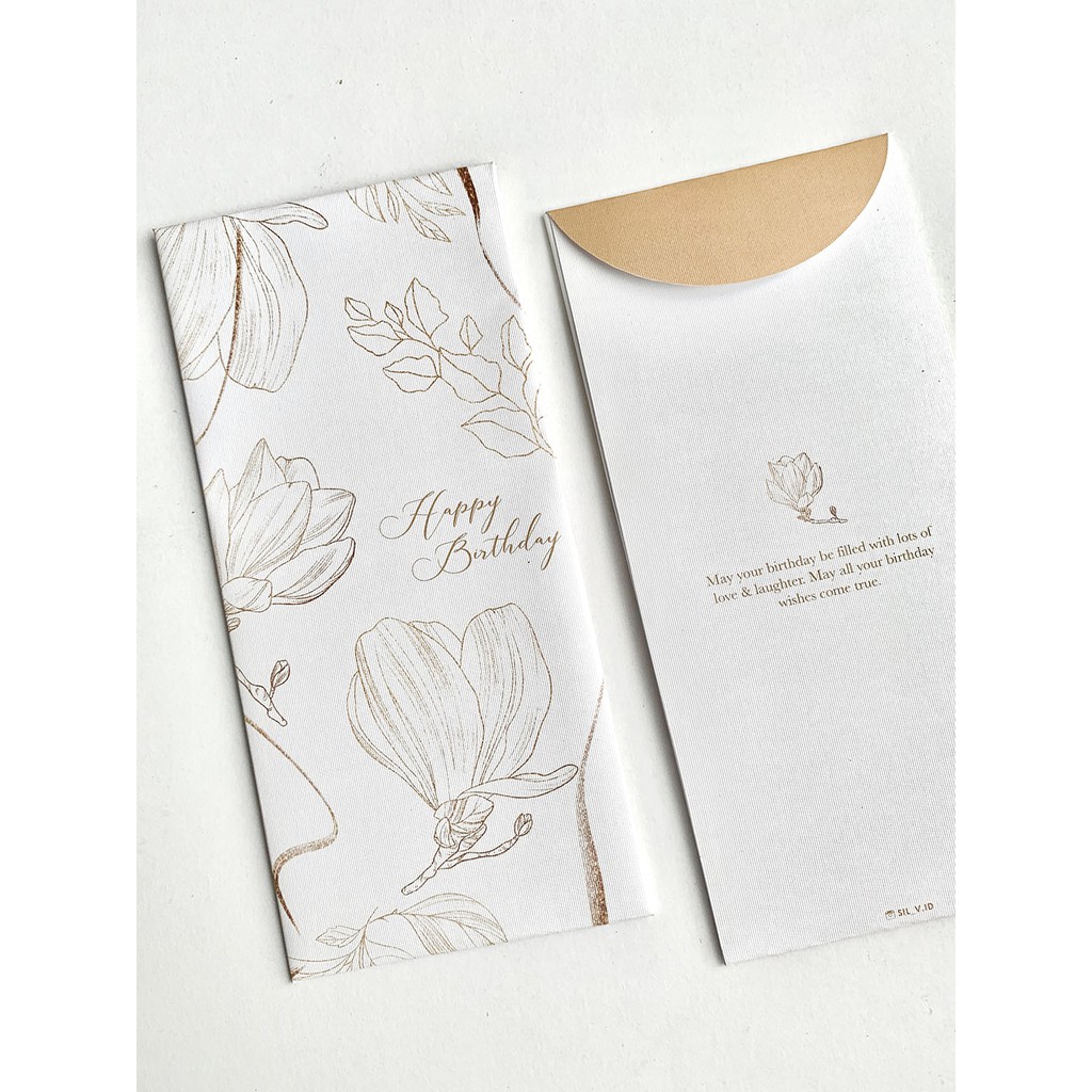 

Minimalist Fleur ( Angpao ultah - amplop - ucapan )